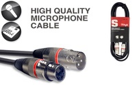 Stagg SMC3 XX RD   – kabel mikrofonowy 3m z oznaczeniem końcówek