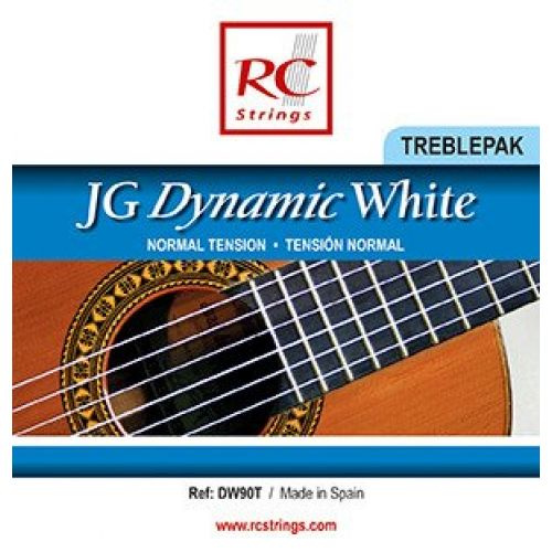 Royal Classics DW90T JG Dynamic White Treblepak - Wysokie struny do gitary klasycznej struny do gitary klasycznej
