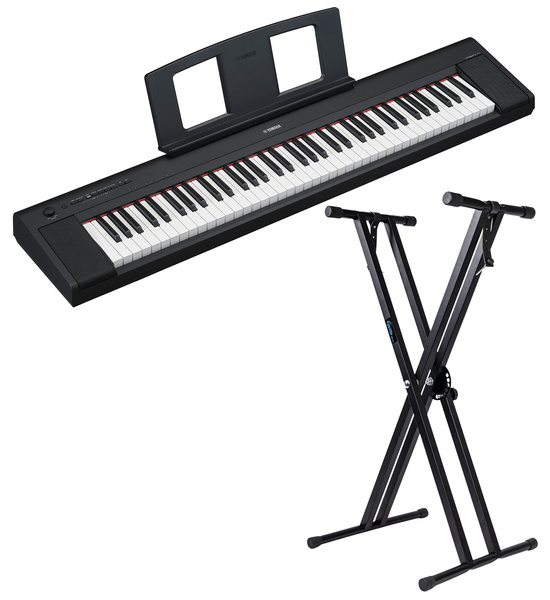 Yamaha Piaggero NP-15 B pianino cyfrowe ze statywem Guitto 