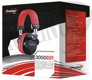 Prodipe 3000BR profesjonalne słuchawki zamknięte, 32 Ohm