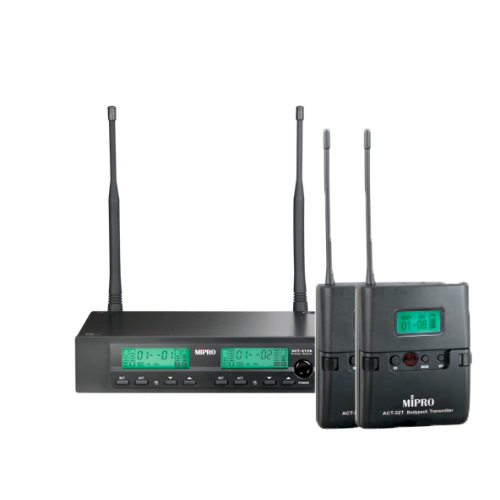 Mipro ACT 312 B / 32 T x2 zestaw bezprzewodowy z dwoma nadajnikami bodypack