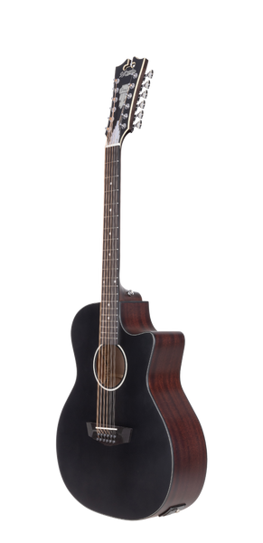 D'angelico Premier Fulton 12 LS Matte Black- gitara elektryczna