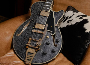 D'Angelico Excel SS Black Dog gitara elektryczna