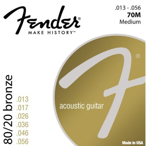 Fender 70 M struny do gitary akustycznej