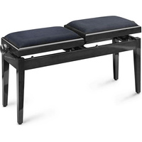Stagg PB-245-BK-P-V-BK podwójna ława do pianina