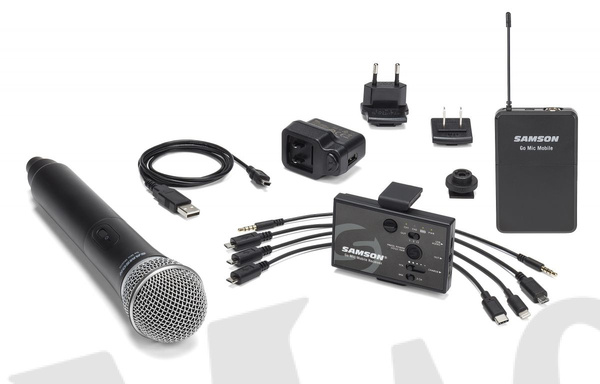 Samson GO MIC MOBILE mic Q8 2 kanałowy zestaw bezp. z mik. do ręki Q8. do urządzeń mobilnych/kamer