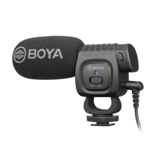 BOYA BY-BM3011 mikrofon pojemnościowy o charakterystyce kardioidalnej z kablami audio TRS i TRRS
