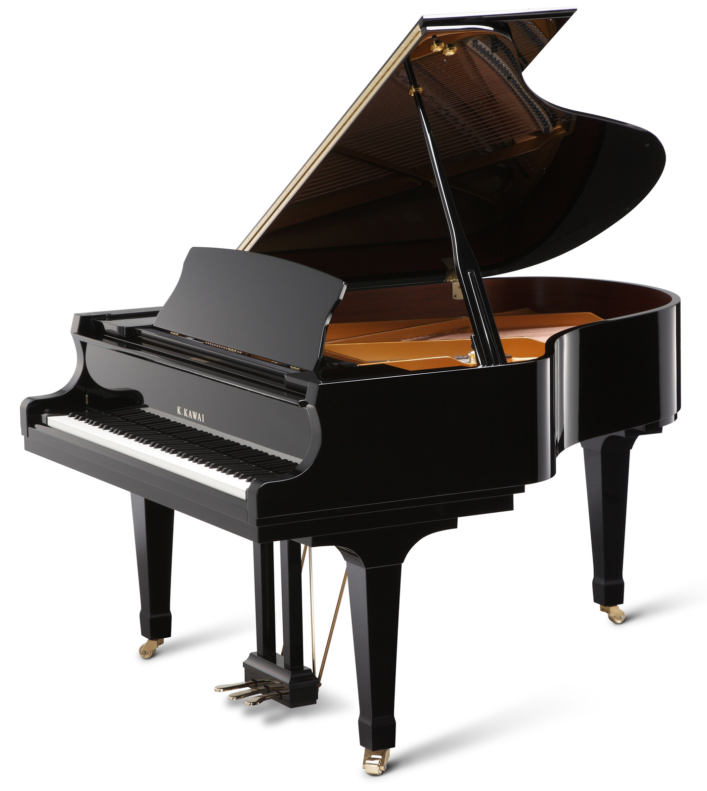 Kawai GX-2 fortepian — widok z boku