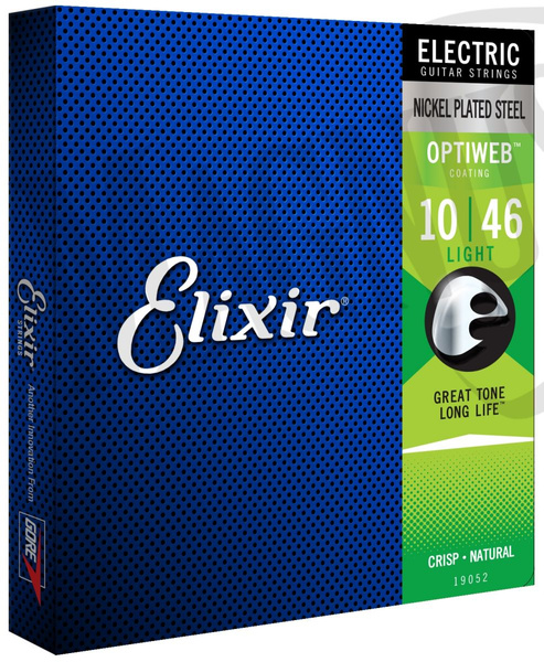 Elixir 19052 Optiweb Light 10-46 struny do gitary elektrycznej