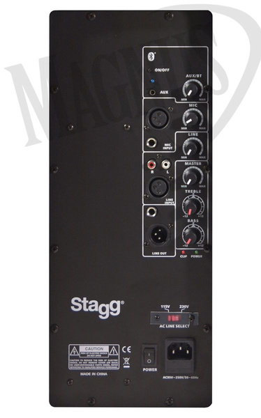 Stagg PMS 12D EU - dwudrożna kolumna aktywna 400W kolumna szerokopasmowa aktywna