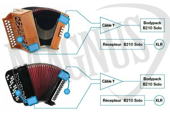 Prodipe UHF DSP AL21 PACK SOLO bezprzewodowy mikrofon do akordeonu