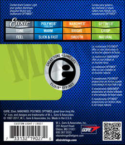 Elixir 19027 Optiweb Custom Light 9-46 struny do gitary elektrycznej