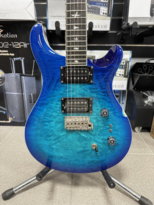 PRS SE Custom 24-08 Quilt Lake Blue - gitara elektryczna - uszkodzona