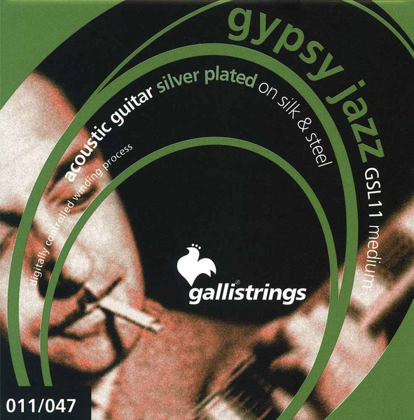 Galli GSL11 Silk &amp; Steel Medium  struny do gitary akustycznej