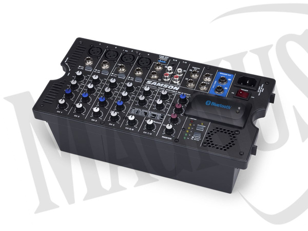 Samson XP 800  zestaw nagłośnieniowy z  Bluetooth, 16 efektów, 2 x 400W klasa-D, 2x8