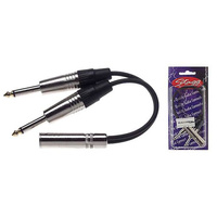 Stagg YC- 0,1/1PFS2P - 2 x mono / 1 x stereo  przewód audio