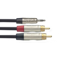 Stagg NYC10/MPS2CMR - kabel przejściowy 10m przewód audio