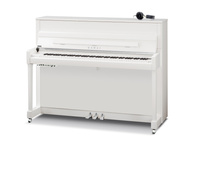 Kawai K-200 ATX4 WH Silver — Pianino akustyczne z hybrydowym systemem AnyTime X4