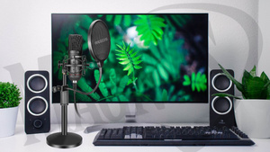 MOZOS MKIT-900PRO GAMER - mikrofon gamingowy, podcast w zestawie z akcesoriami