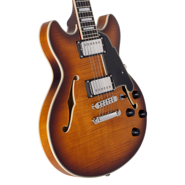 D'Angelico Premier Mini DC Dark Iced Tea Burst - gitara elektryczna