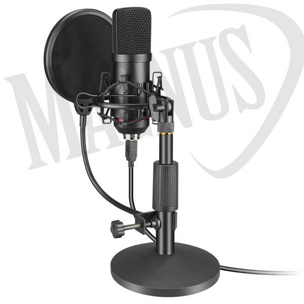 MOZOS MKIT-900PRO GAMER - mikrofon gamingowy, podcast w zestawie z akcesoriami