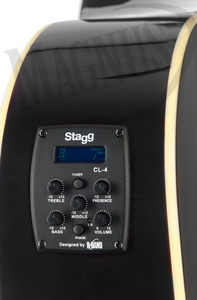 Stagg SA35 DSCE-BK gitara elektroakustyczna