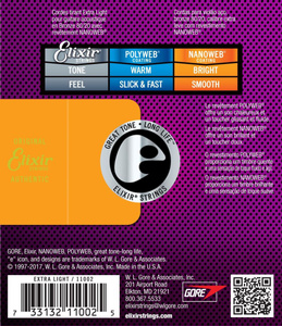 Elixir 11002 Extra Light (10-47) NW struny do gitary akustycznej