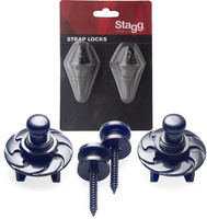 Stagg SSL-1-BK - straplocki z blokadą straplocki z blokadą