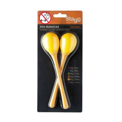 Stagg EGG-MA L/YW  - marakasy plastikowe