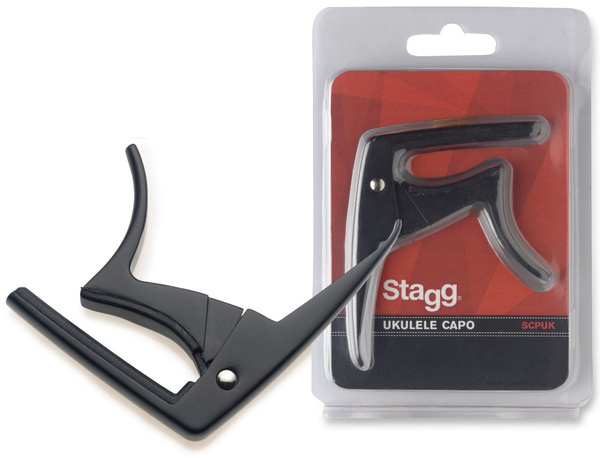 Stagg SCPUK BK  - kapodaster do ukulele