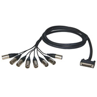 Alva AO25-8XPRO3 - Kabel D-Sub25 - 8 x XLRm 3m przewód audio