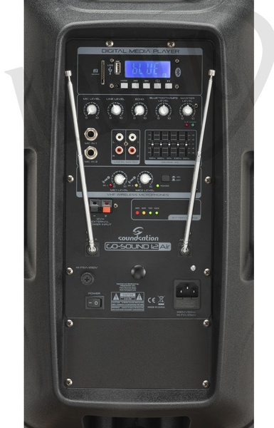 Soundsation GO-SOUND 15 AIR 800W   - przenośna kolumna aktywna z Bluetooth / MP3 / Mikrofon bezprzewodowy / Aplikacja Android IOS