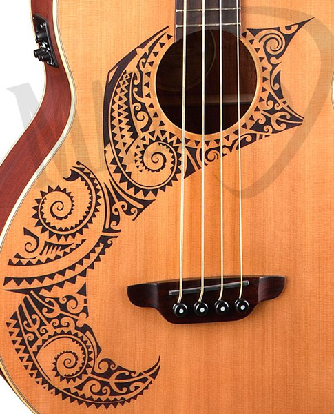 Luna Long Scale Tattoo - gitara basowa elektroakustyczna gitara basowa
