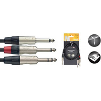 Stagg NYC1/PS2PR - kabel instrumentalny 1m przewód audio