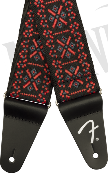 Fender Pasadena Woven Lattice Red pasek