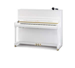 Kawai K-300 ATX4 WH — Pianino akustyczne z hybrydowym systemem AnyTime X4