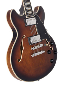 D'Angelico Premier Mini DC Brown Burst gitara elektryczna