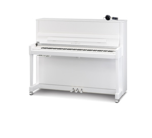 Kawai K-300 ATX4 WH Silver — Pianino akustyczne z hybrydowym systemem AnyTime X4