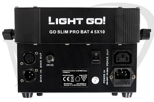 Light GO! Slim Par Pro Bat 4 reflektor par