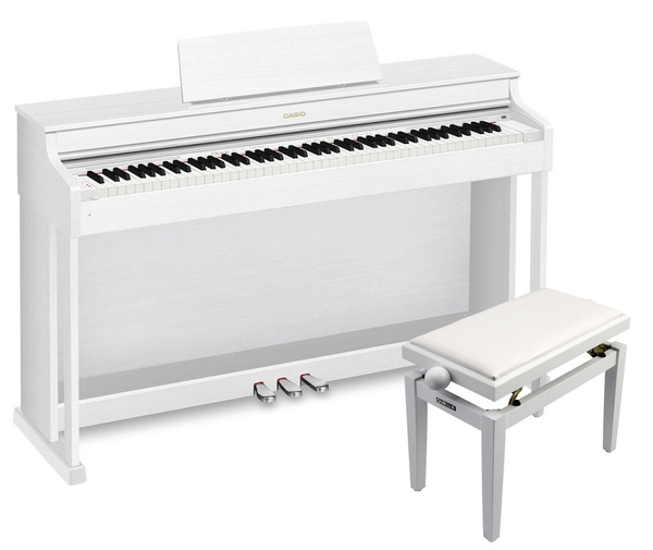 Casio AP-470 WE SET - pianino cyfrowe z ławą