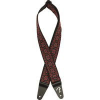 Fender Pasadena Woven Lattice Red pasek