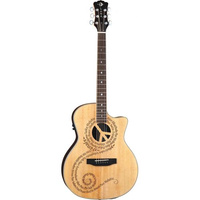Luna Oracle Grand Concert Peace gitara elektroakustyczna