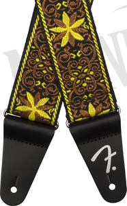 Fender Pasadena Woven Yellow Wallflower pasek