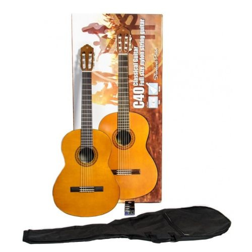 Yamaha C40 P Standard - zestaw, gitara klasyczna 4/4 gitara klasyczna