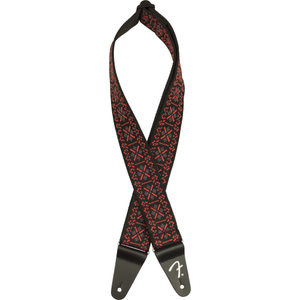Fender Pasadena Woven Lattice Red pasek