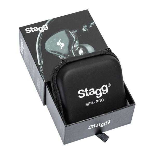 Stagg SPM-PRO BK - douszne monitory słuchawkowe słuchawki studyjne