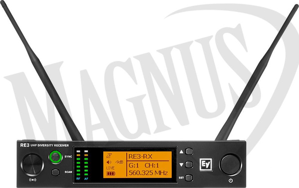 Electro-Voice RE3-ND96 Bezprzewodowy zestaw UHF z dynamicznym mikrofonem superkardioidalnym ND96 (częstotliwość L5 (488 MHz - 524 MHz))