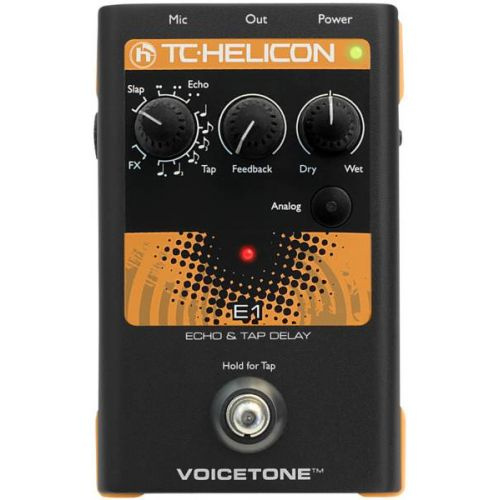 TC Helicon VoiceTone E1 Echo &amp; Tap Delay procesor wokalowy