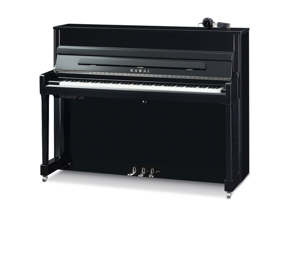 Kawai K-200 ATX4 EP Silver — Pianino akustyczne z hybrydowym systemem AnyTime X4