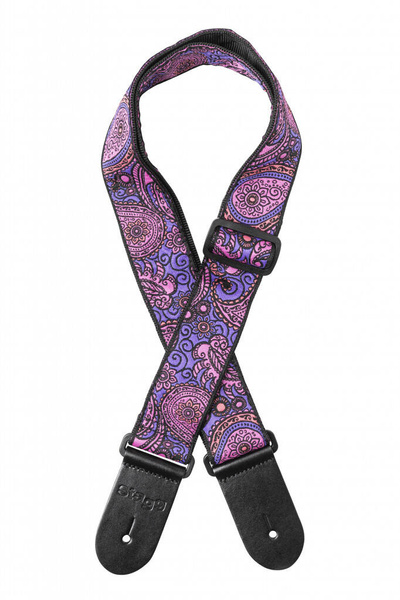 Stagg SWO-PSLY1-PNK - pasek do gitary, nylonowy pasek